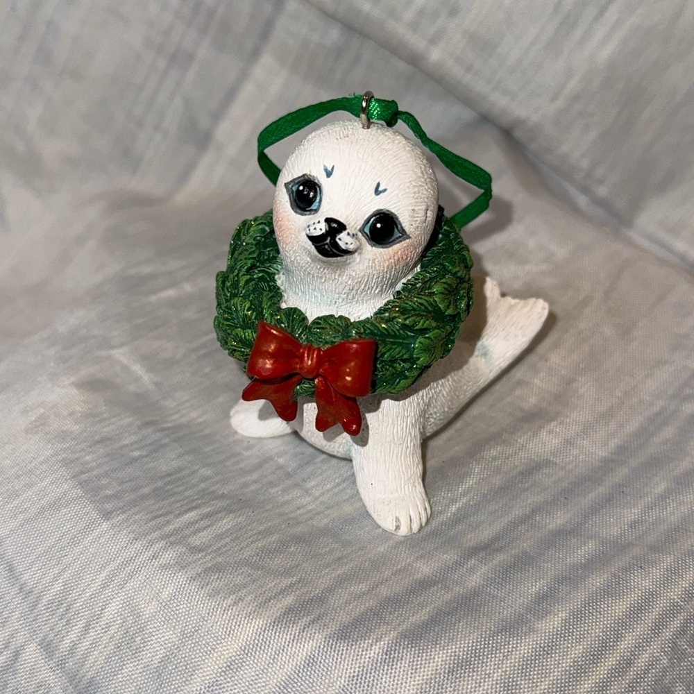 Danbury Mint Baby Animal Seal Christmas Ornament Rare